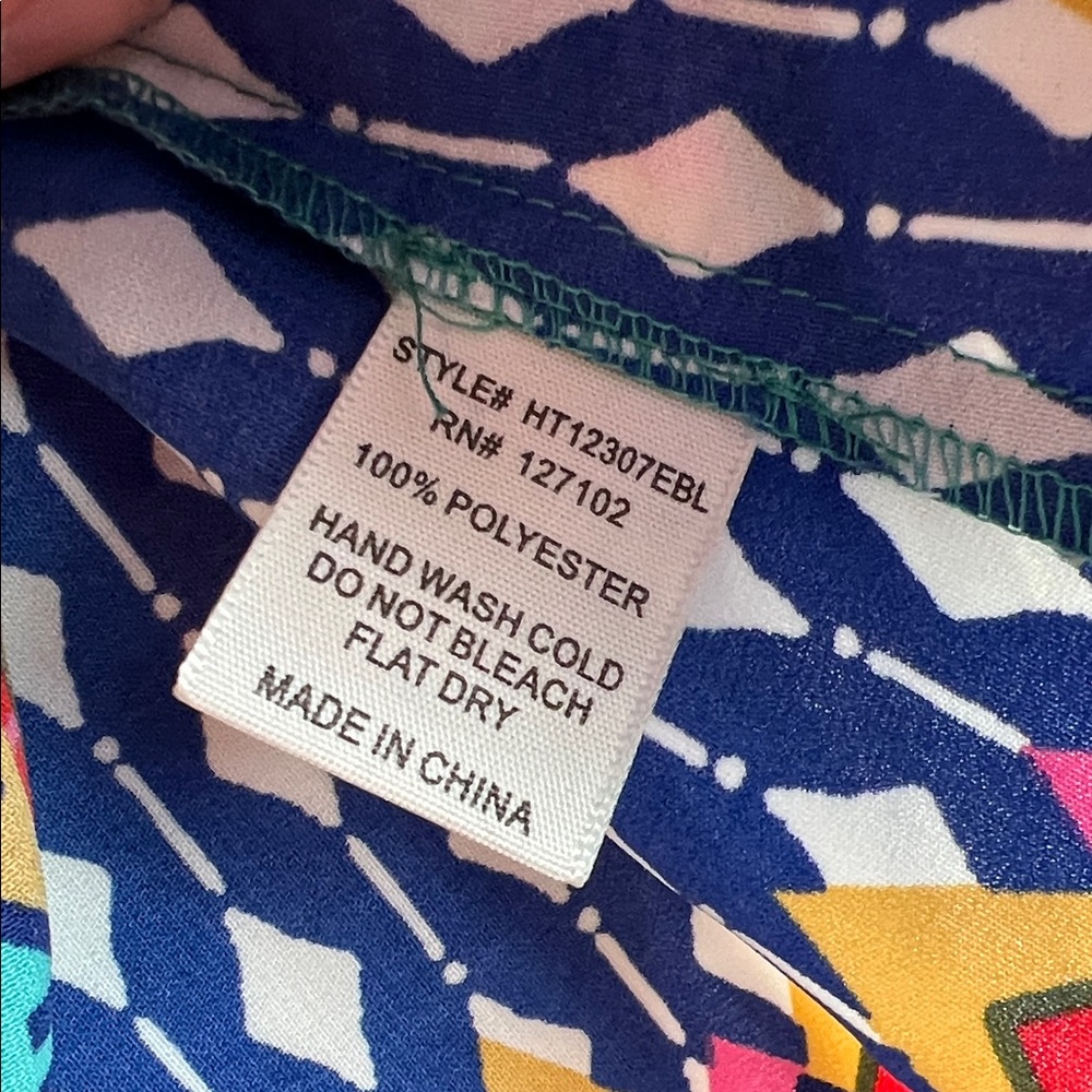 Pink Owl Multicolor Geometric Blouse - Picture 4 of 7